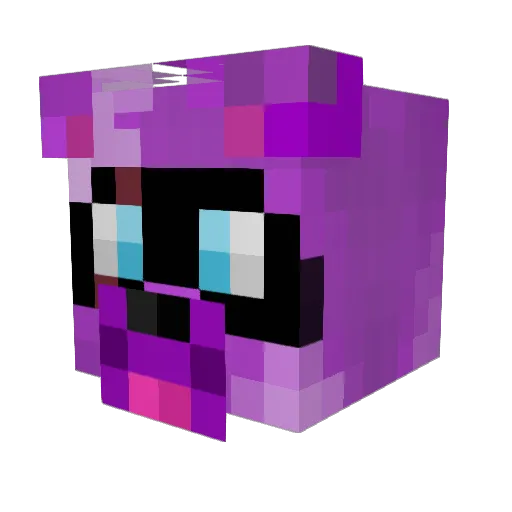 PeebyAndJ Minecraft avatar head, 3D render