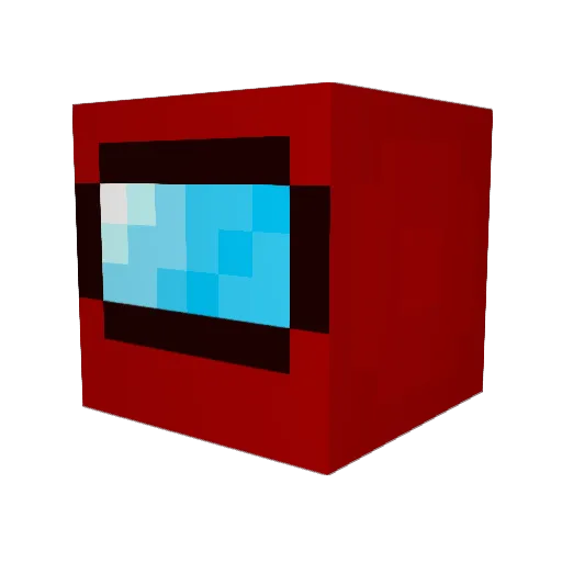 Peechungus Minecraft avatar head, 3D render