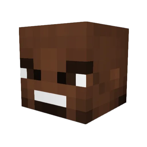 Peecoh Minecraft avatar head, 3D render