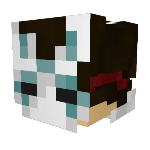 PeedroBw Minecraft avatar head, 3D render