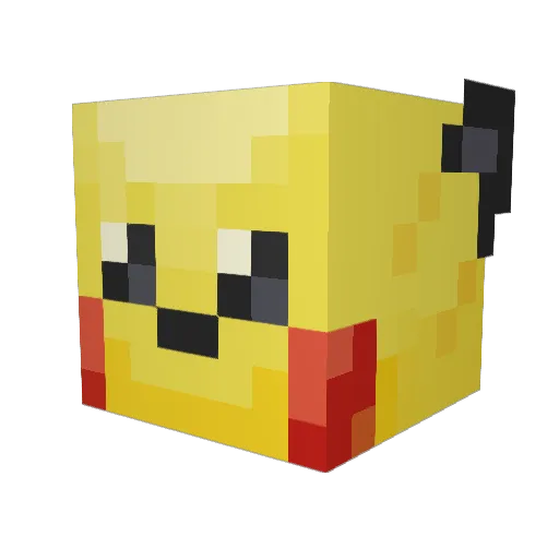 Peeeeeka Minecraft avatar head, 3D render