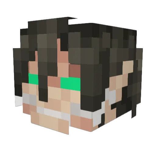 Peehpo Minecraft avatar head, 3D render