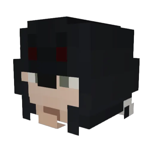 PeekBoo142 Minecraft avatar head, 3D render