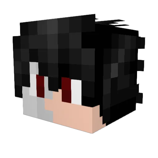 PeelyRocks Minecraft avatar head, 3D render
