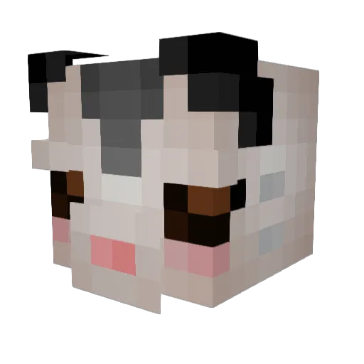 Peemabo Minecraft avatar head, 3D render
