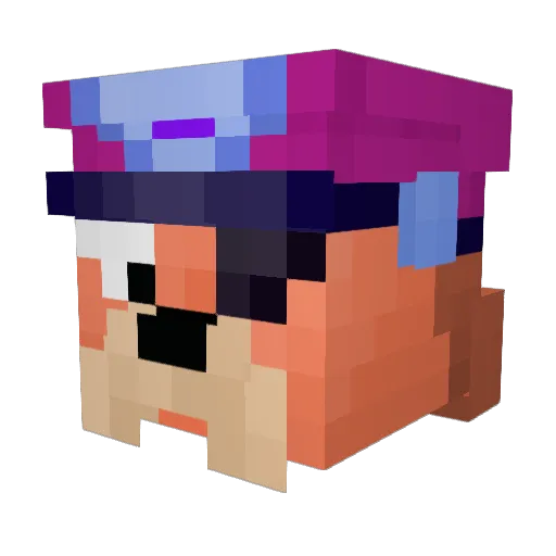 Peenen Minecraft avatar head, 3D render