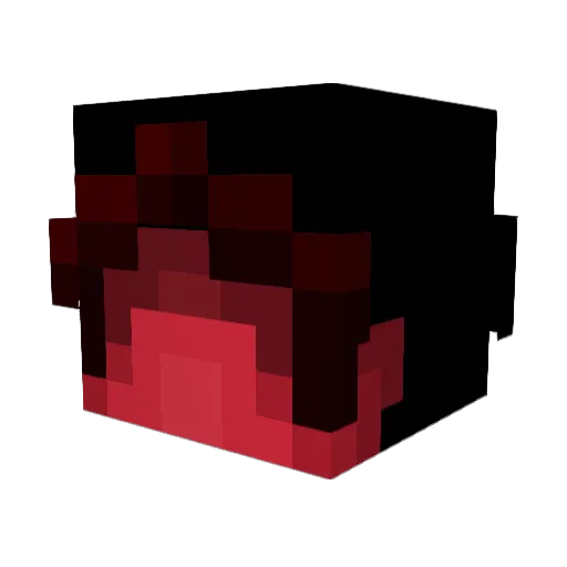 Peenori Minecraft avatar head, 3D render