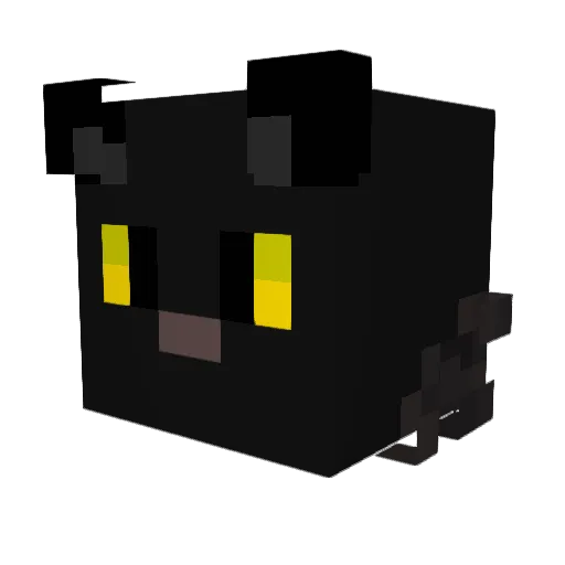 PeepKitty Minecraft avatar head, 3D render