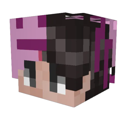 PeepReloaded Minecraft avatar head, 3D render