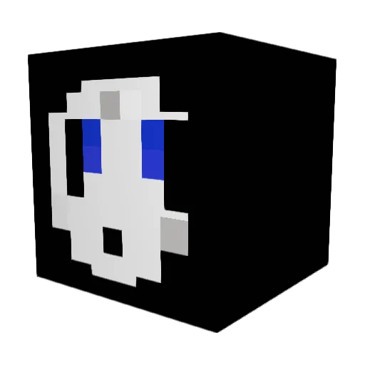 Peepmatz Minecraft avatar head, 3D render