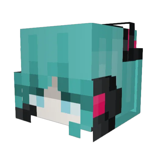Peepoo214 Minecraft avatar head, 3D render