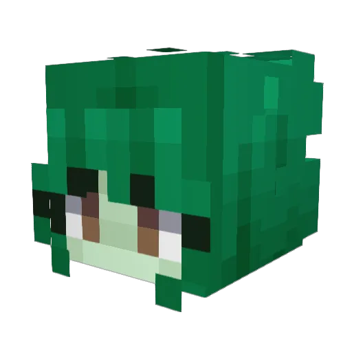 PeerPressure_ Minecraft avatar head, 3D render