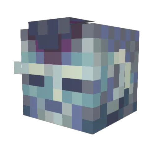 PeerlessPeak Minecraft avatar head, 3D render