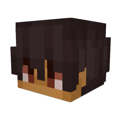 PeertjesPowerr Minecraft avatar head, 3D render