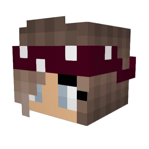 Peffi1506 Minecraft avatar head, 3D render