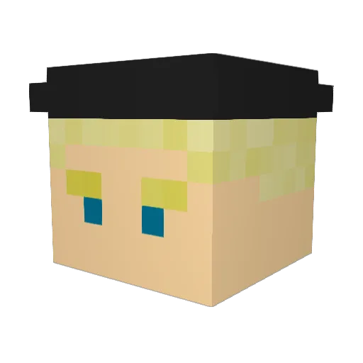 PegasusZ Minecraft avatar head, 3D render