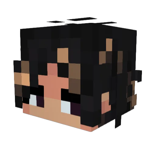 Pegaus Minecraft avatar head, 3D render