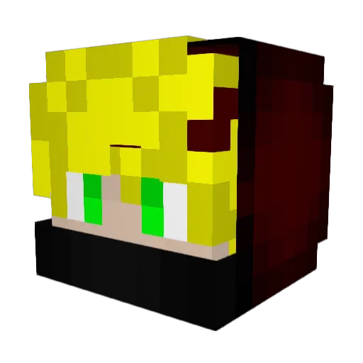 PeggaPig_ Minecraft avatar head, 3D render