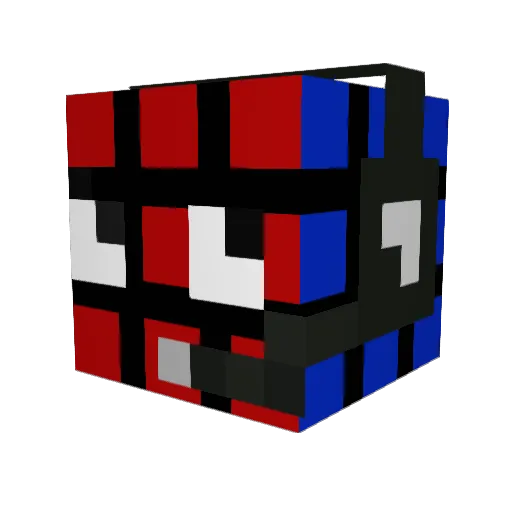 PeggyCrafter Minecraft avatar head, 3D render