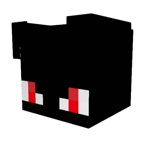 Pegou Minecraft avatar head, 3D render