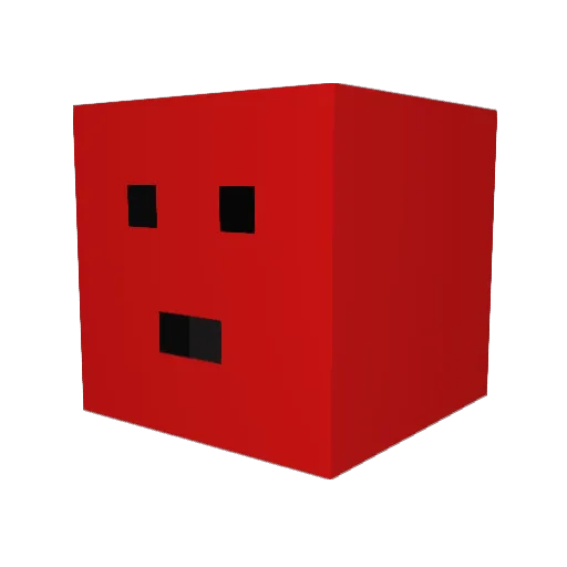 PeiPeo Minecraft avatar head, 3D render