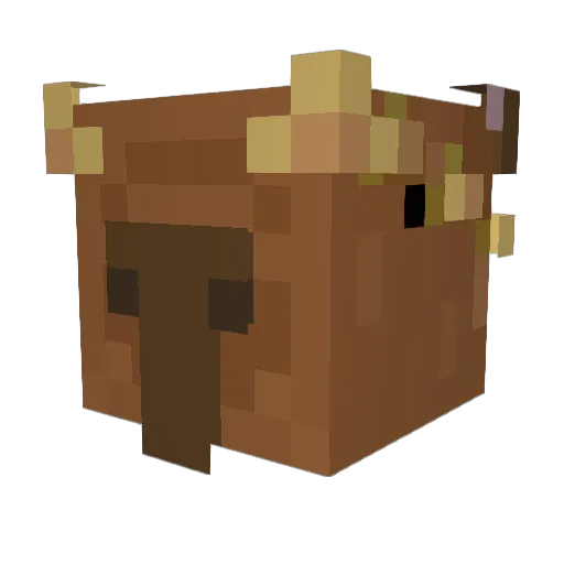 Peilepinne Minecraft avatar head, 3D render