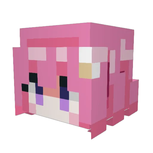 PeinlicherHUH Minecraft avatar head, 3D render