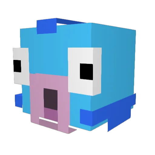 Peixe15 Minecraft avatar head, 3D render