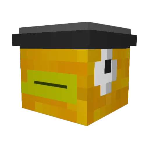 PeixeAndante Minecraft avatar head, 3D render