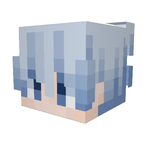 Peizon Minecraft avatar head, 3D render