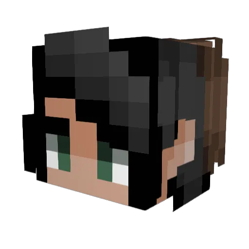 PekWef Minecraft avatar head, 3D render