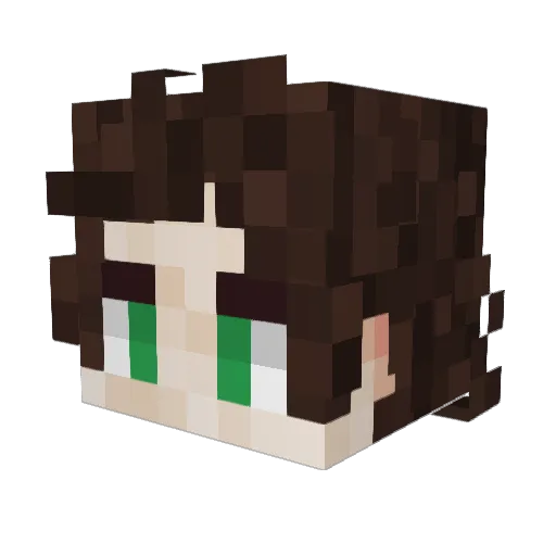Pekkachu99 Minecraft avatar head, 3D render