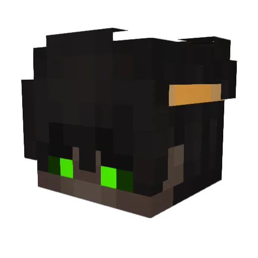 Peklando Minecraft avatar head, 3D render