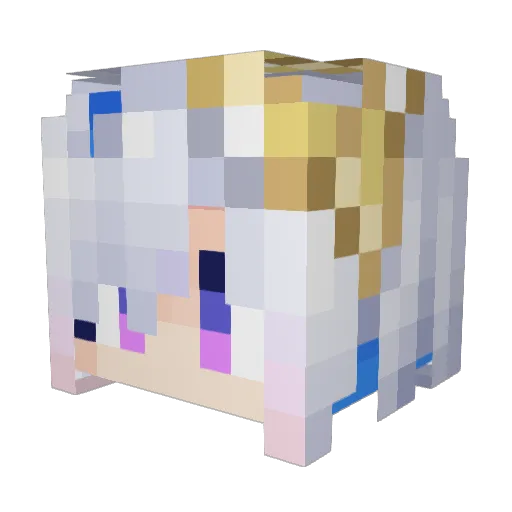 PekoRay Minecraft avatar head, 3D render