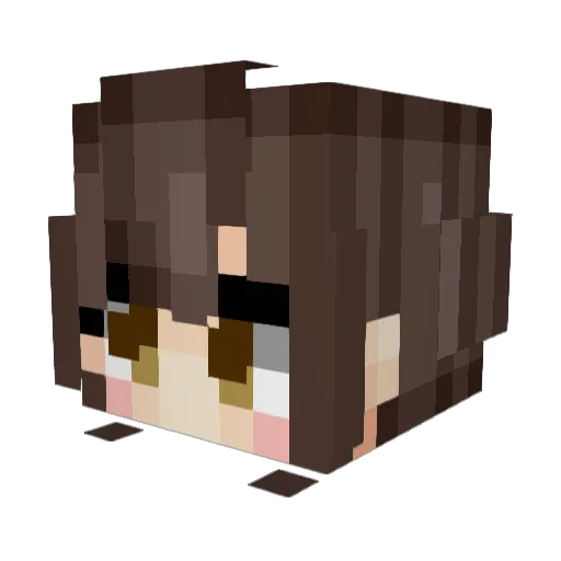 PekoraStory Minecraft avatar head, 3D render