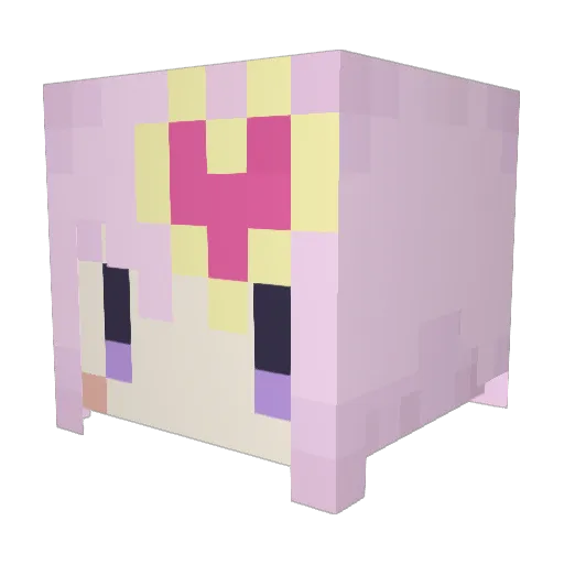 Pekoyo405 Minecraft avatar head, 3D render