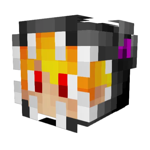 PelaGamer05 Minecraft avatar head, 3D render