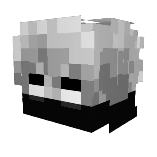 Pelao_61 Minecraft avatar head, 3D render