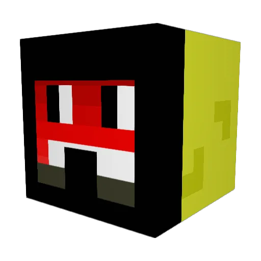 PelegT Minecraft avatar head, 3D render