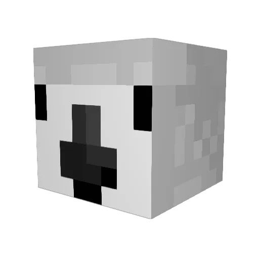 PelicanX2 Minecraft avatar head, 3D render