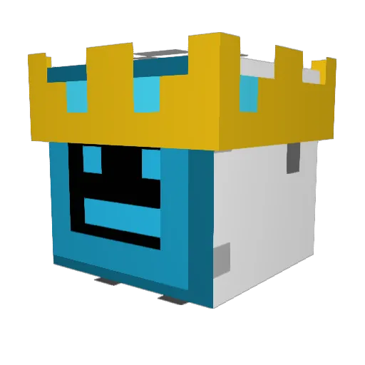 Peligamer Minecraft avatar head, 3D render
