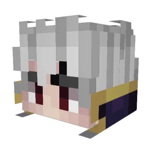 Peliodas Minecraft avatar head, 3D render