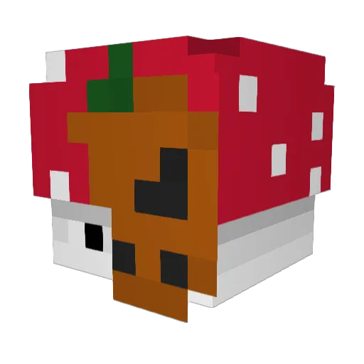 Pell1 Minecraft avatar head, 3D render