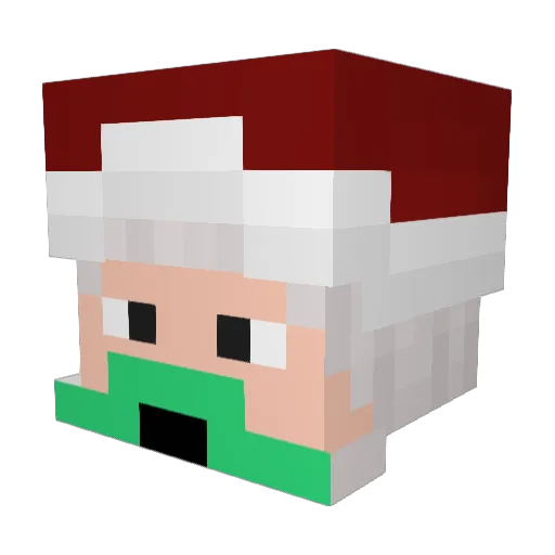 Pelle002 Minecraft avatar head, 3D render