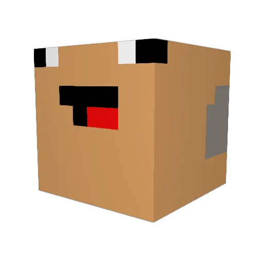 PelleKavaj Minecraft avatar head, 3D render