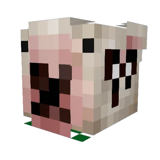 PellePoelseskind Minecraft avatar head, 3D render