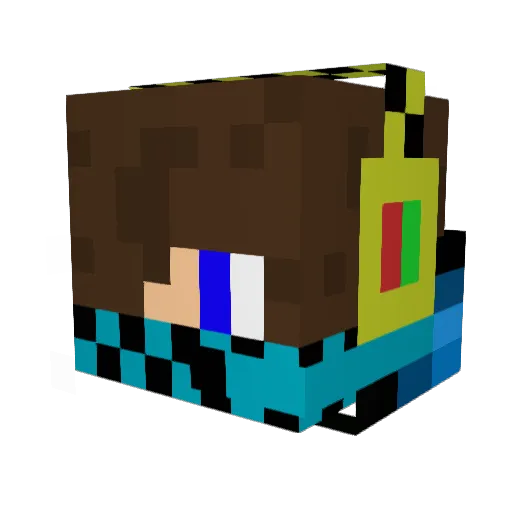 Pelle_4_S Minecraft avatar head, 3D render