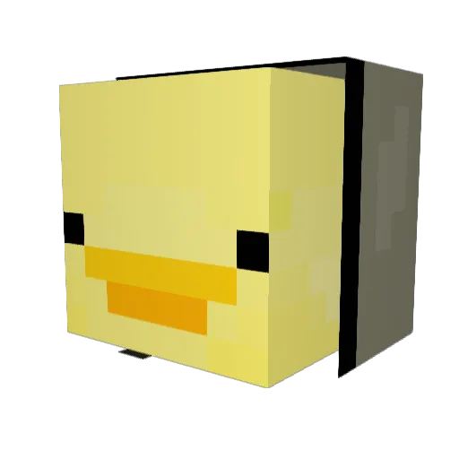 Pellinski Minecraft avatar head, 3D render