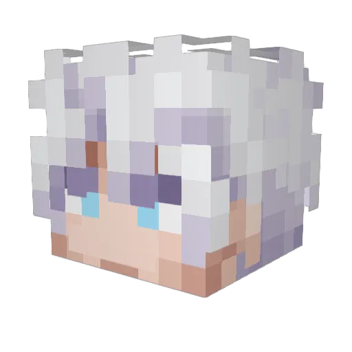 Pelon67 Minecraft avatar head, 3D render
