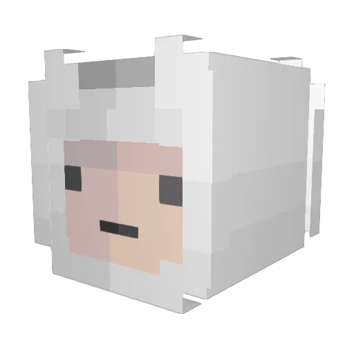 Pelsh_inator Minecraft avatar head, 3D render